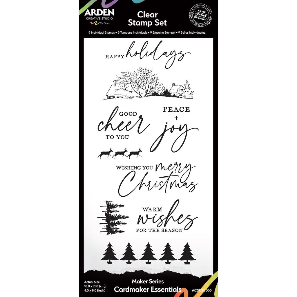 Arden Creative Studio Cardmaker Essentials Clear Stamp Set acscs0033