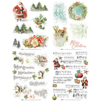 Arden Creative Studio Christmas Cheer 6x8 Rub On Transfer Set acsro0011 stickers
