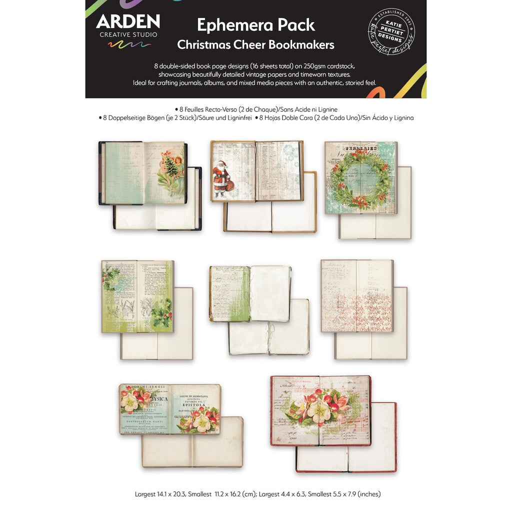 Arden Creative Studio Christmas Cheer Bookmakers Ephemera Pack acsep0016 main