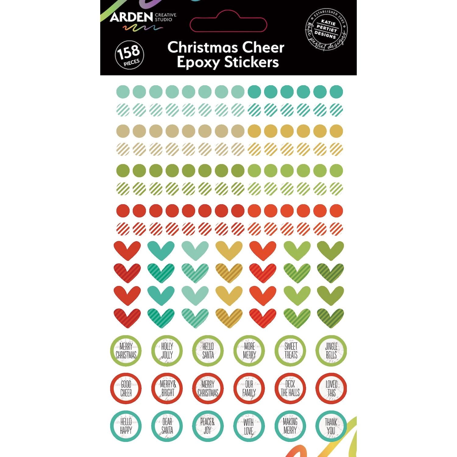 Arden Creative Studio Christmas Cheer Epoxy Stickers acses0002