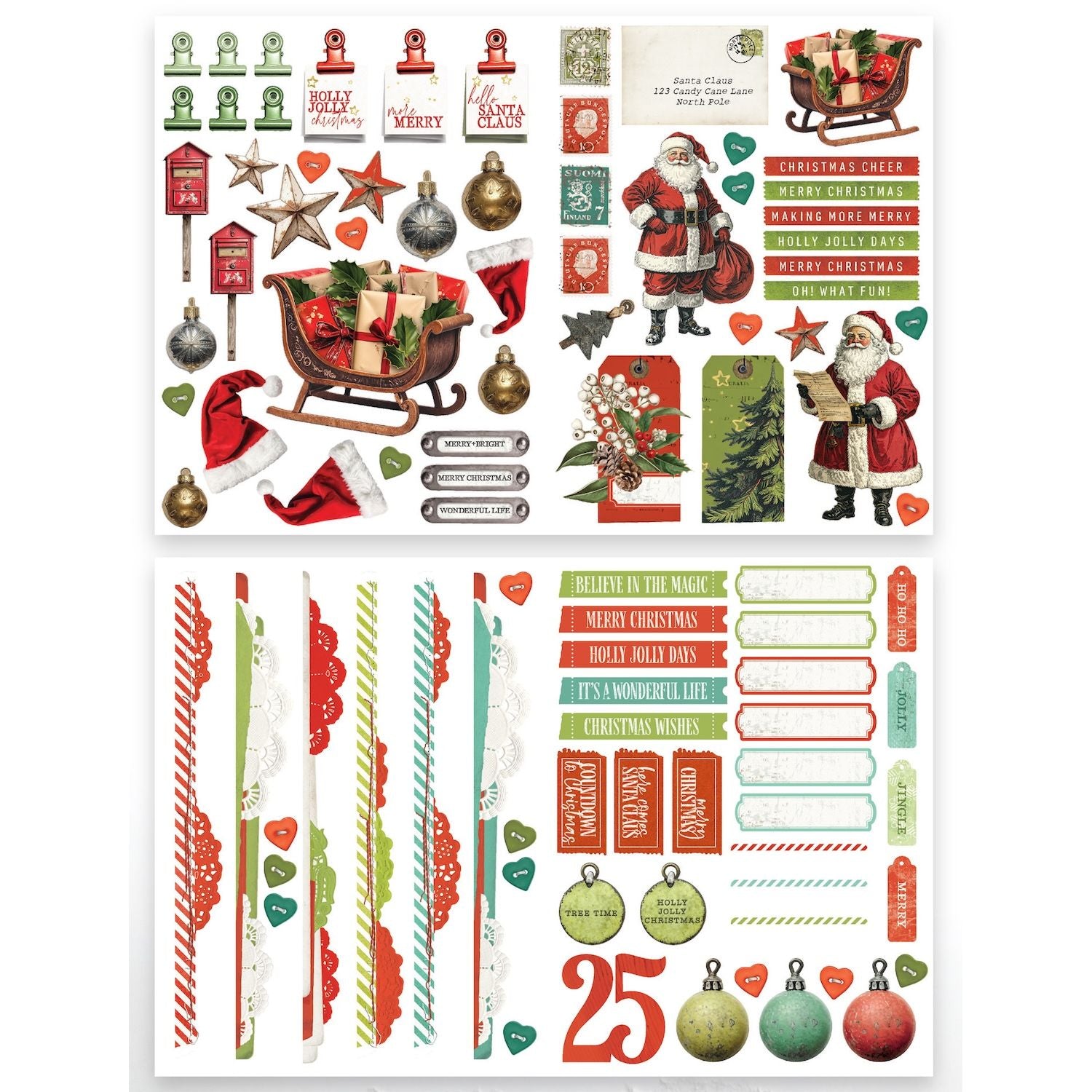 Arden Creative Studio Christmas Cheer Essentials Laser Cuts acslc0009