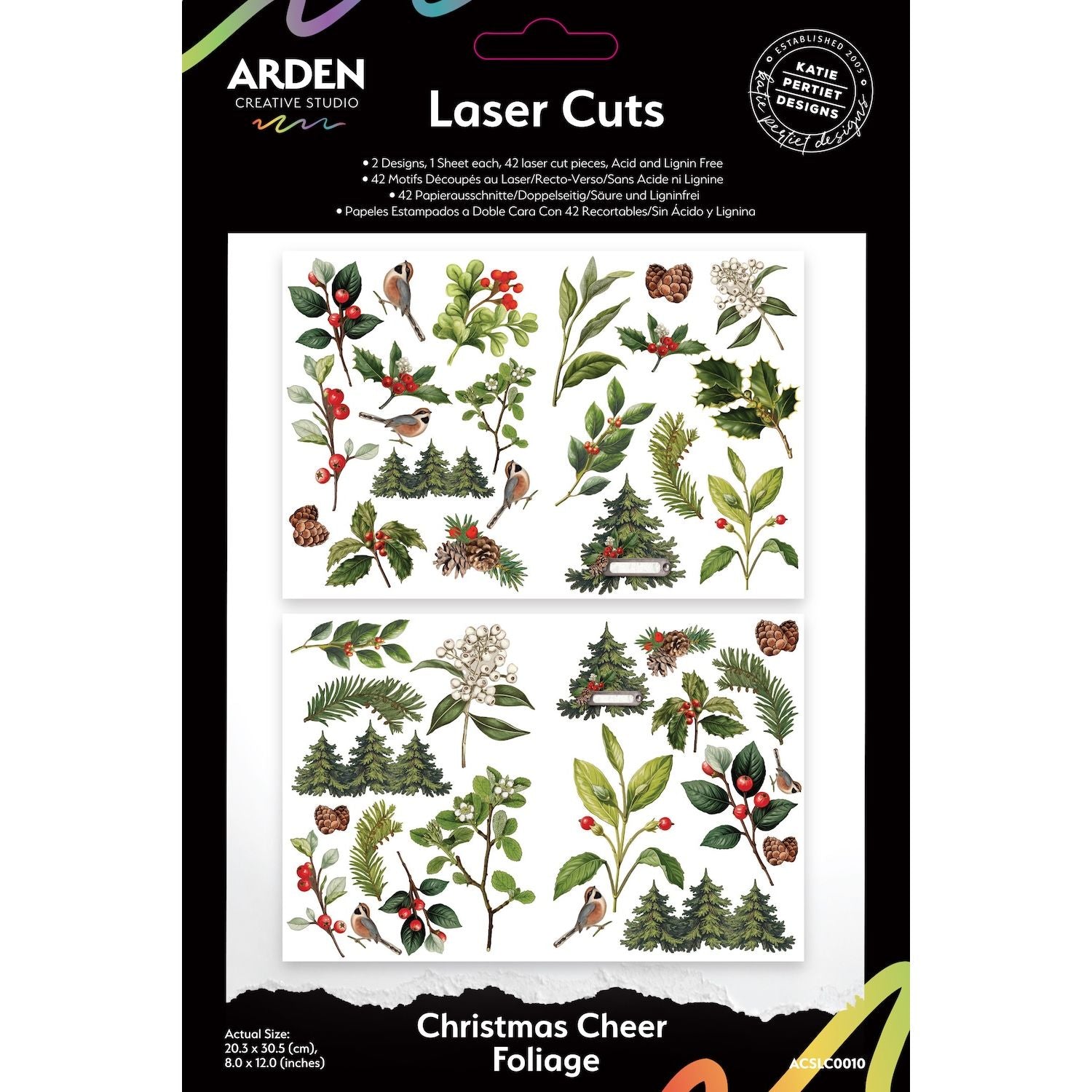 Arden Creative Studio Christmas Cheer Foliage Laser Cuts acslc0010 main