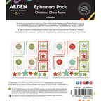 Arden Creative Studio Christmas Cheer Frame Ephemera Pack acsep0014 strats stripes