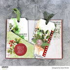 Arden Creative Studio Christmas Cheer Journalmakers Ephemera Pack acsep0015 music notes berries green ribbon 