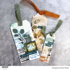 Arden Creative Studio Classic Leaves Clear Stamp Set acscs0040 colored leaves these days fabric bows tag cards katie pertiet