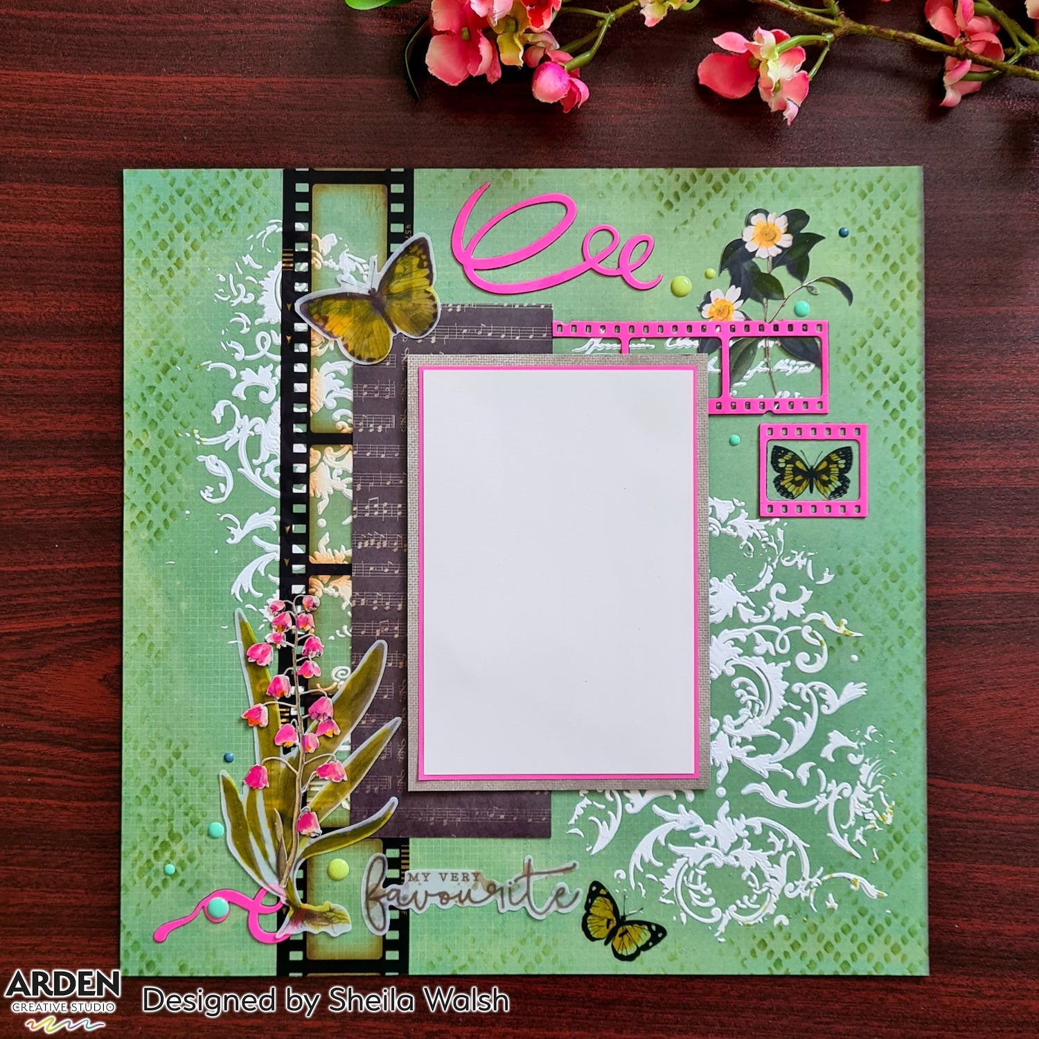 Arden Creative Studio Distressed Diamond Stencil acsst0002 favorite
