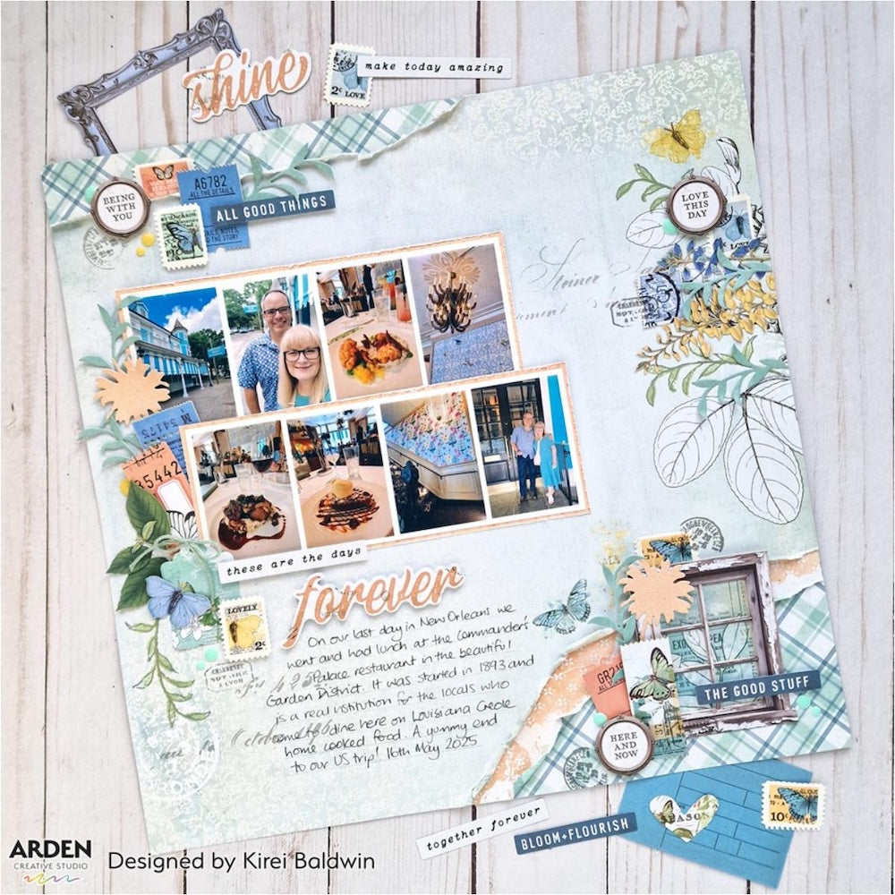 Arden Creative Studio Field Notes 6x8 Decoupage Paper acsdp0003 forever