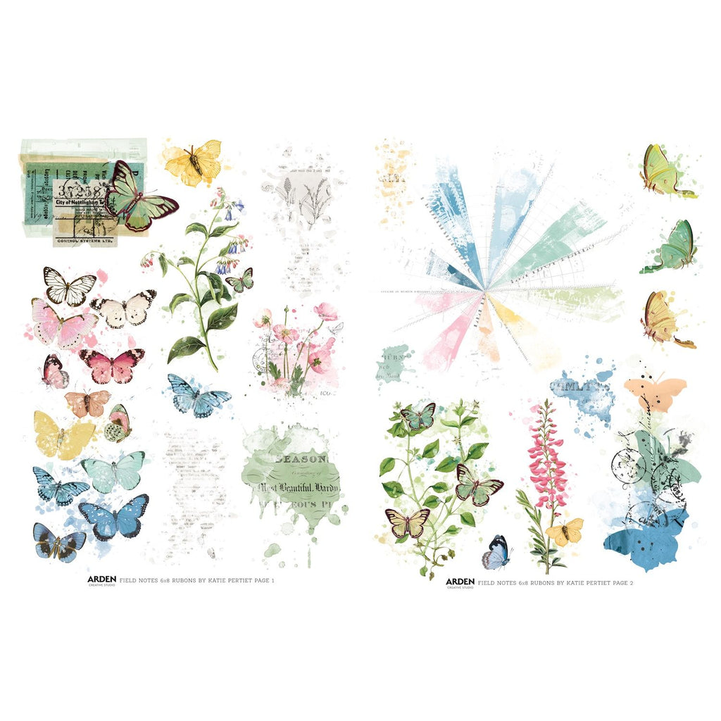 Arden Creative Studio Field Notes Rub On Transfer Set acsro0007 image 1