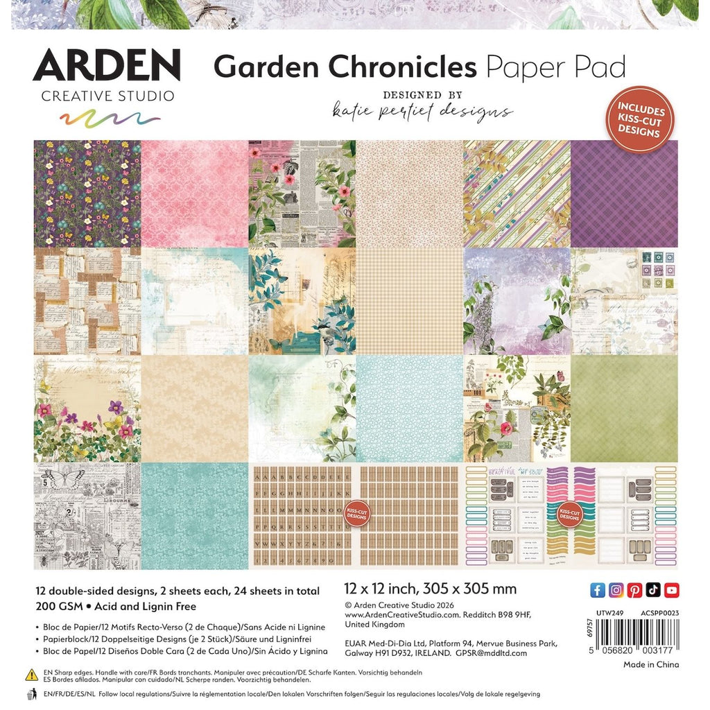 Arden Creative Studio Garden Chronicles 12x12 Paper acspp0023