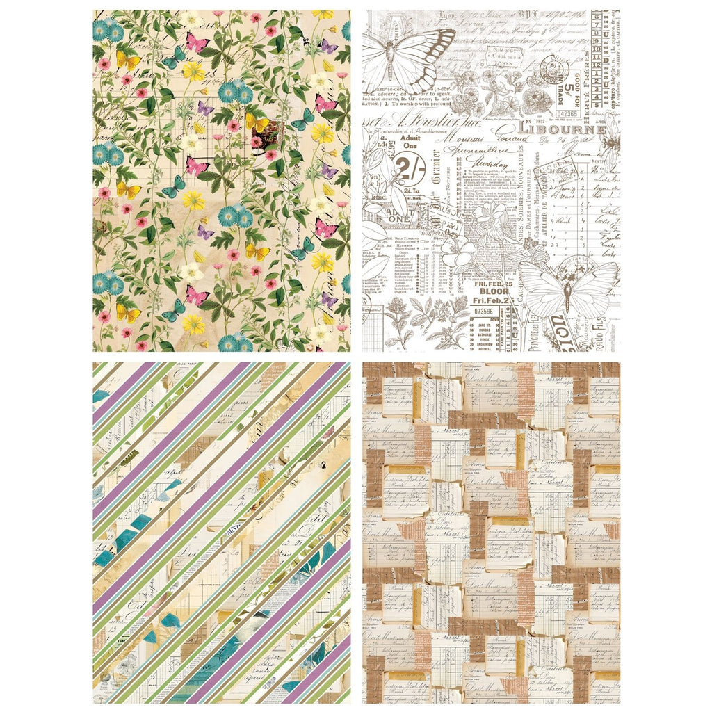 Arden Creative Studio Garden Chronicles 6x8 Decoupage Paper acsdp0004 cards