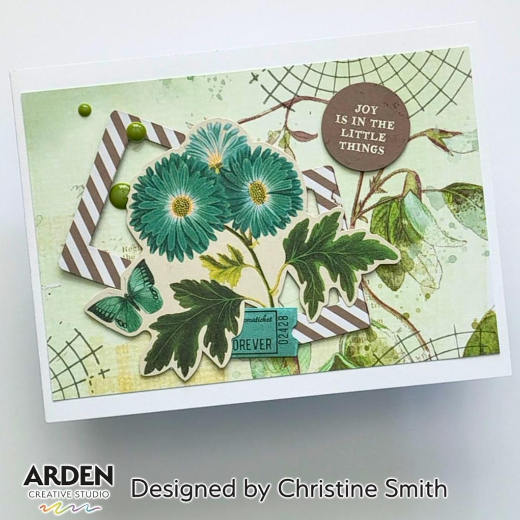Arden Creative Studio Garden Chronicles Enamel Dots acsed0007 leaves