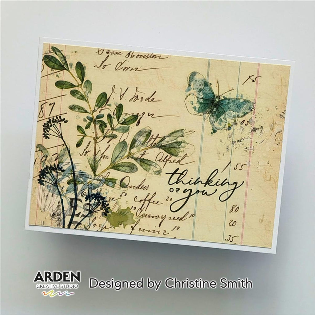 Arden Creative Studio Garden Chronicles Essentials Rub On Transfers acsro0010 thinking of you