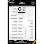 Arden Creative Studio Gratitude Essentials Clear Stamp Set acscs0039