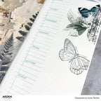 Arden Creative Studio Gratitude Essentials Clear Stamp Set acscs0039 butterflies leaves days of the week lines card katie pertiet
