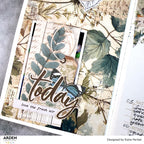Arden Creative Studio Gratitude Essentials Clear Stamp Set acscs0039 colored leaves blue butterfly today card katie pertiet