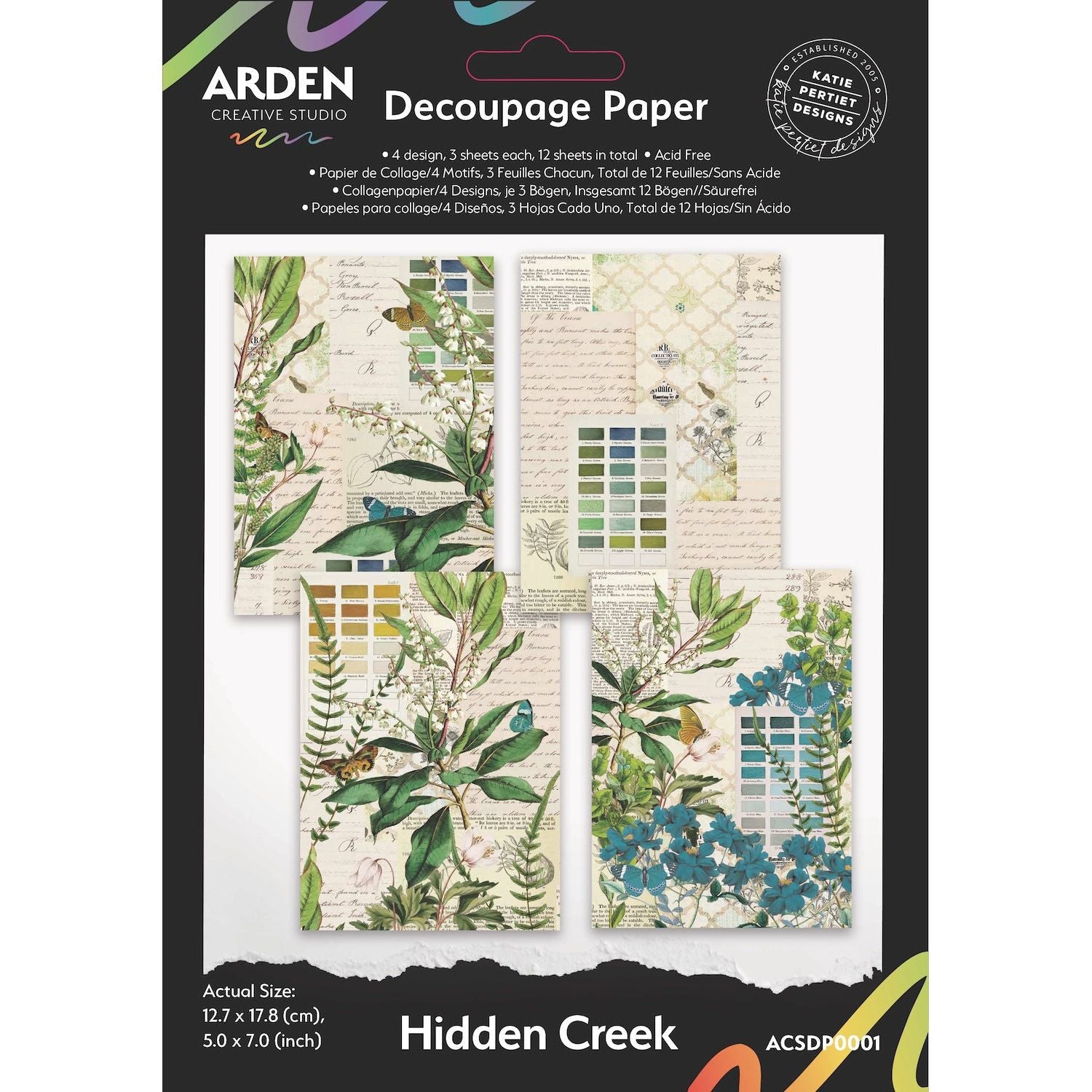 Arden Creative Studio Hidden Creek Decoupage Paper acsdp0001