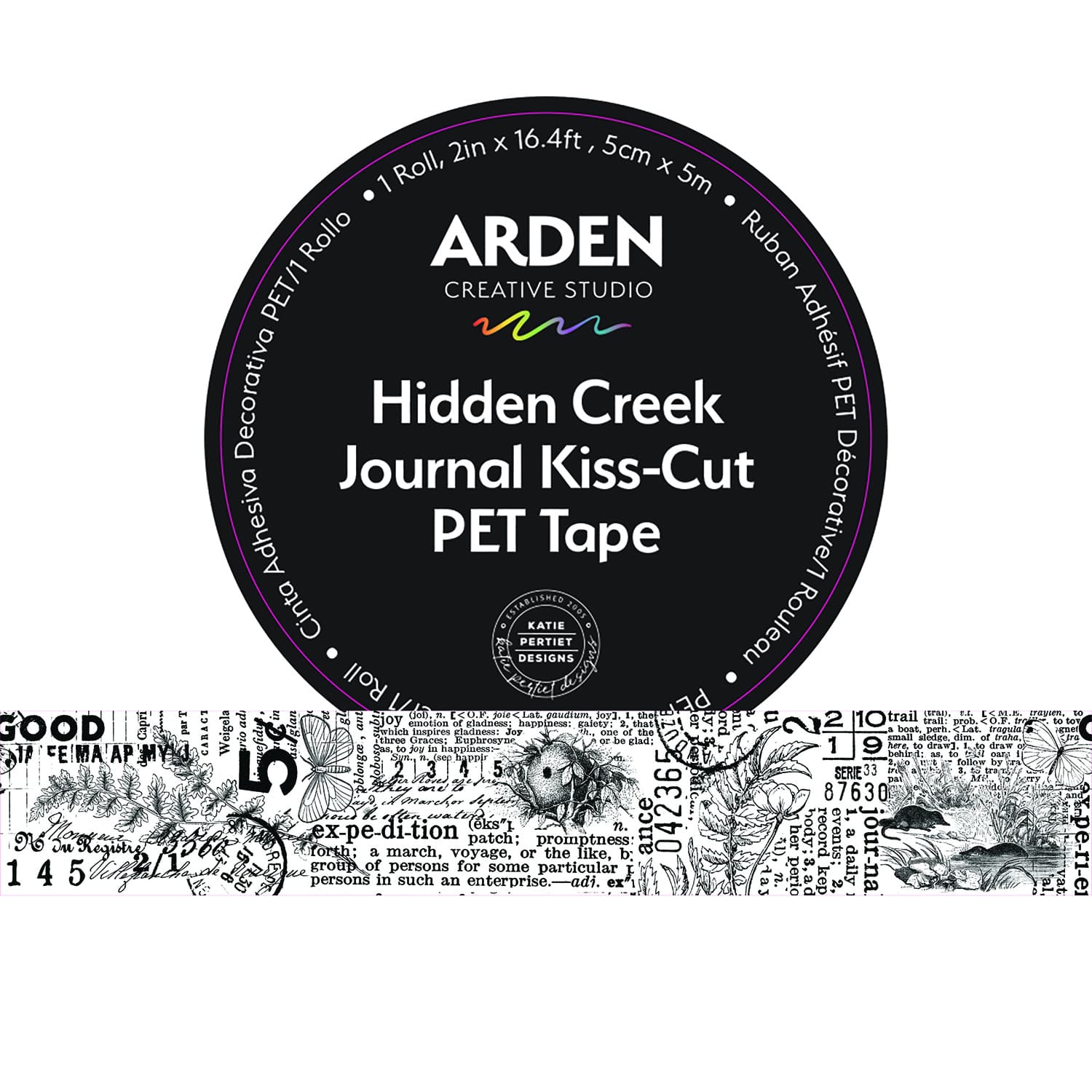 Arden Creative Studio Hidden Creek Journal Kiss Cut Tape acsct0002