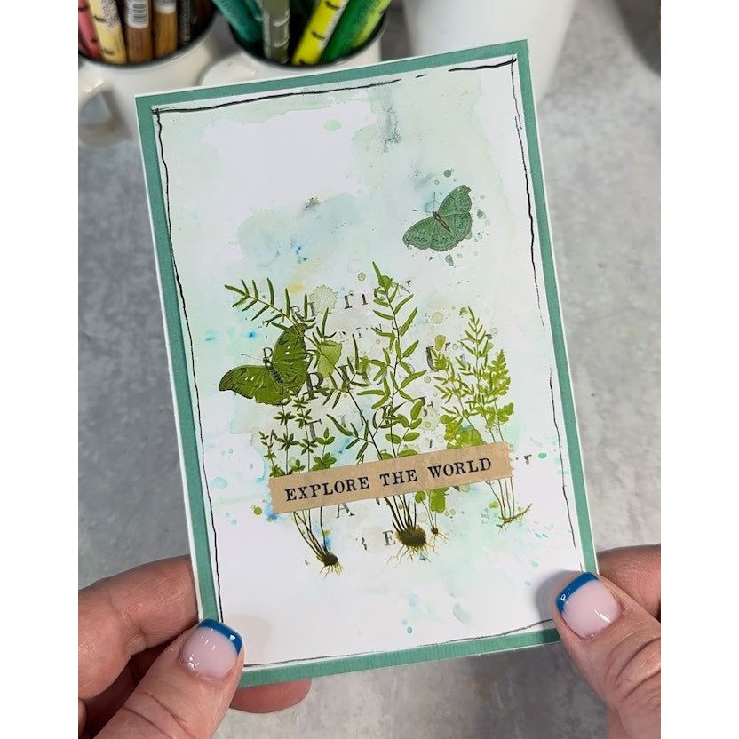 Arden Creative Studio Hidden Creek Rub On Transfer Set acsro0001 explore the world