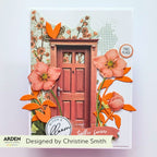 Arden Creative Studio Home and Garden 12x12 Paper Pad acspp0034 orange flowers orange door orange leaves together forever card christine smith