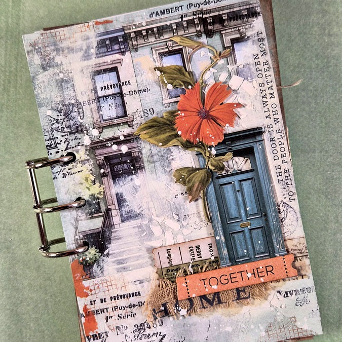 Arden Creative Studio Home and Garden Essentials Laser Cuts acslc0014 blue door windows orange flower together card vicky papaioannou 