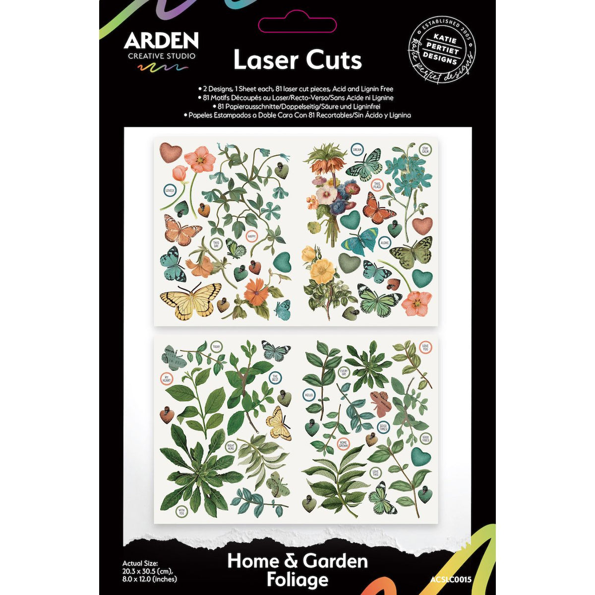 Arden Creative Studio Home and Garden Foliage Laser Cuts acslc0015