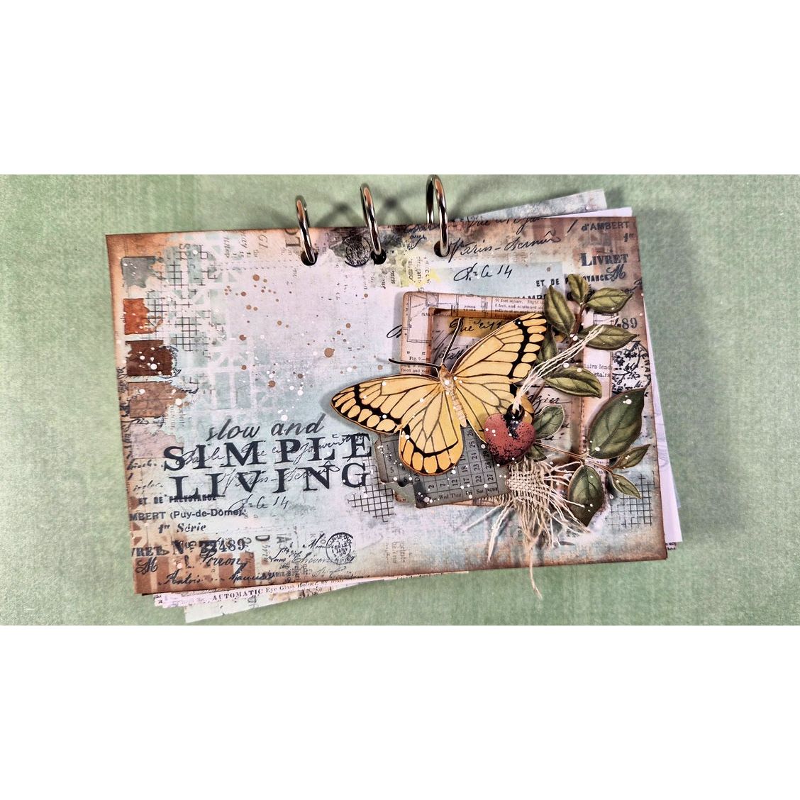 Arden Creative Studio Home and Garden Rub On Transfer Set acsro0014 yellow butterfly green leaves slow and simple living card vicky papaioannou | color-code:ALT01