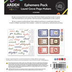 Arden Creative Studio Laurel Grove Page Makers Ephemera Pack acsep0008 pieces