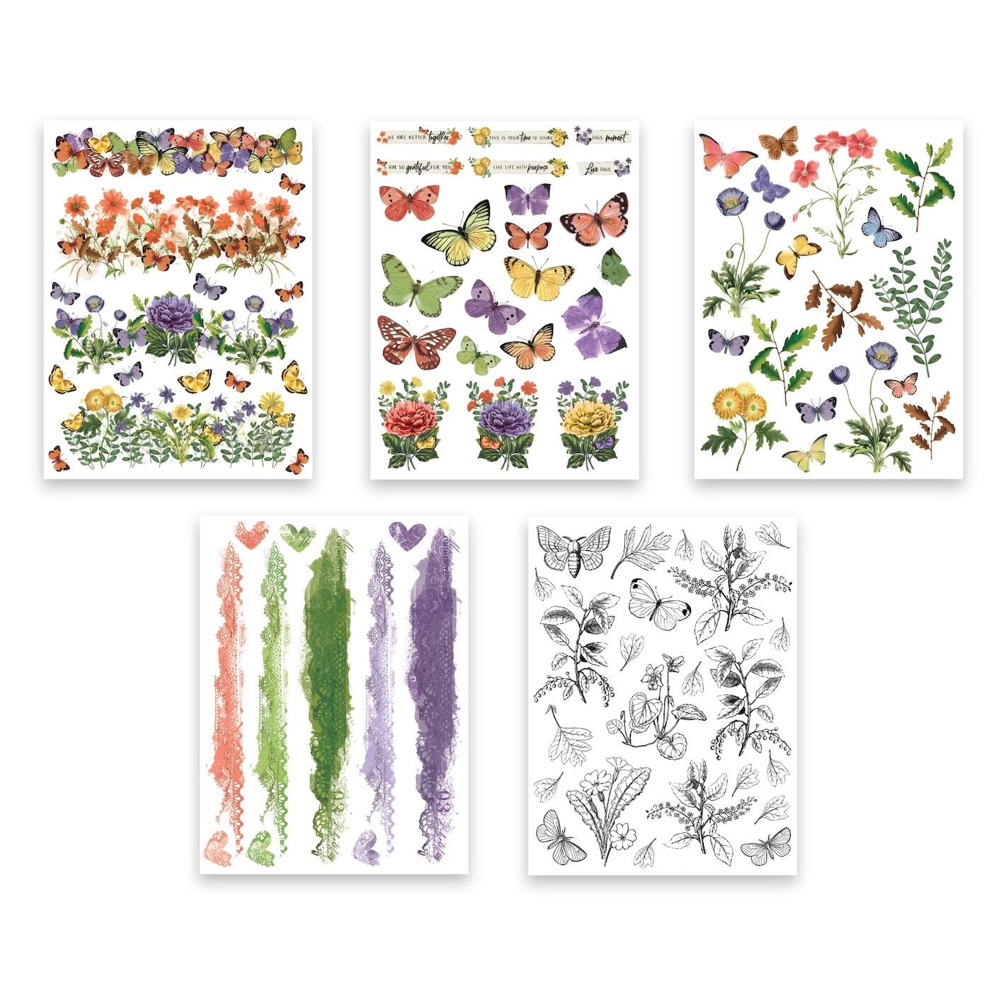 Arden Creative Studio Laurel Grove Sticker Book acssb0001 pages