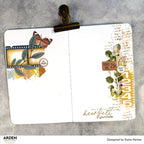 Arden Creative Studio Ledger Notes Clear Stamp Set acscs0037 photo strip numbers leaves heartfelt gratitude journal page katie pertiet