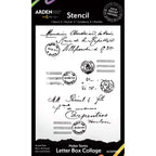 Arden Creative Studio Letter Box Collage Stencil acsst0004