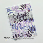 Arden Creative Studio Maker Series Branch Mix Dies acscd0023 thank you