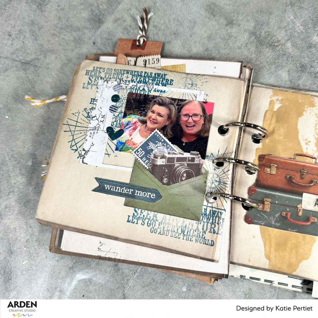 Arden Creative Studio Maker Series Charted Adventures Clear Stamp Set acscs0026 wander more