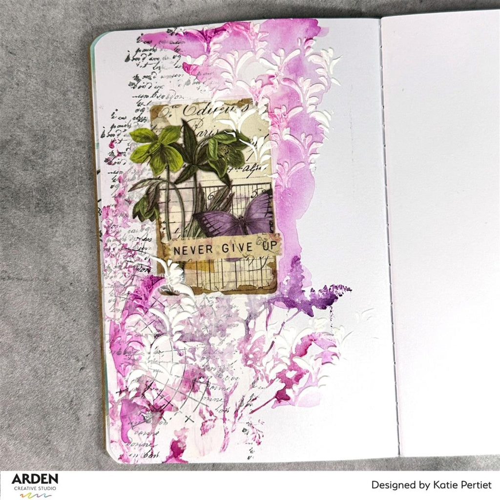 Arden Creative Studio Maker Series Chronicle Remnants Clear Stamps acscs0031 never give up
