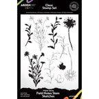Arden Creative Studio Maker Series Field Notes Stem Sketches Clear Stamp Set acscs0022