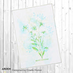 Arden Creative Studio Maker Series Field Notes Stem Sketches Clear Stamp Set acscs0022 happy