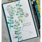 Arden Creative Studio Maker Series Letter Box Postmarks Clear Stamp Set acscs0016 leaf