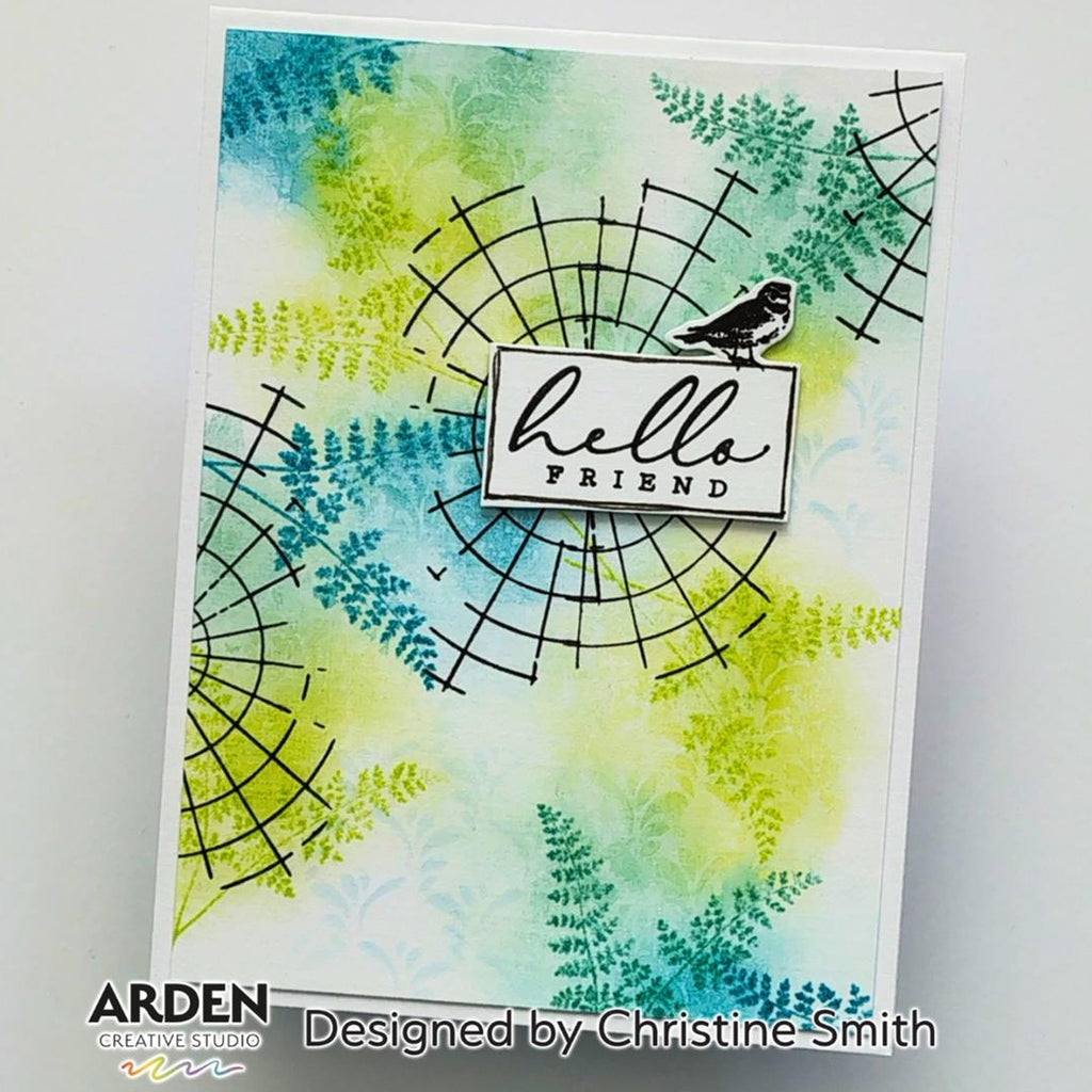 Arden Creative Studio Maker Series My Flowers Clear Stamps acscs0029 hello friend