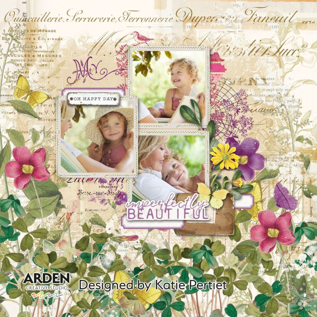 Arden Creative Studio Maker Series My Flowers Clear Stamps acscs0029oh happy day