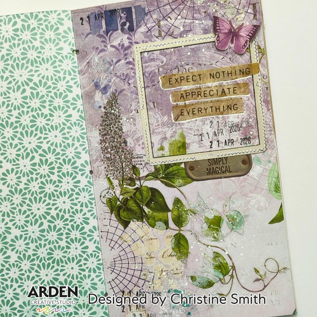 Arden Creative Studio Maker Series My Flowers Clear Stamps acscs0029 simply magical