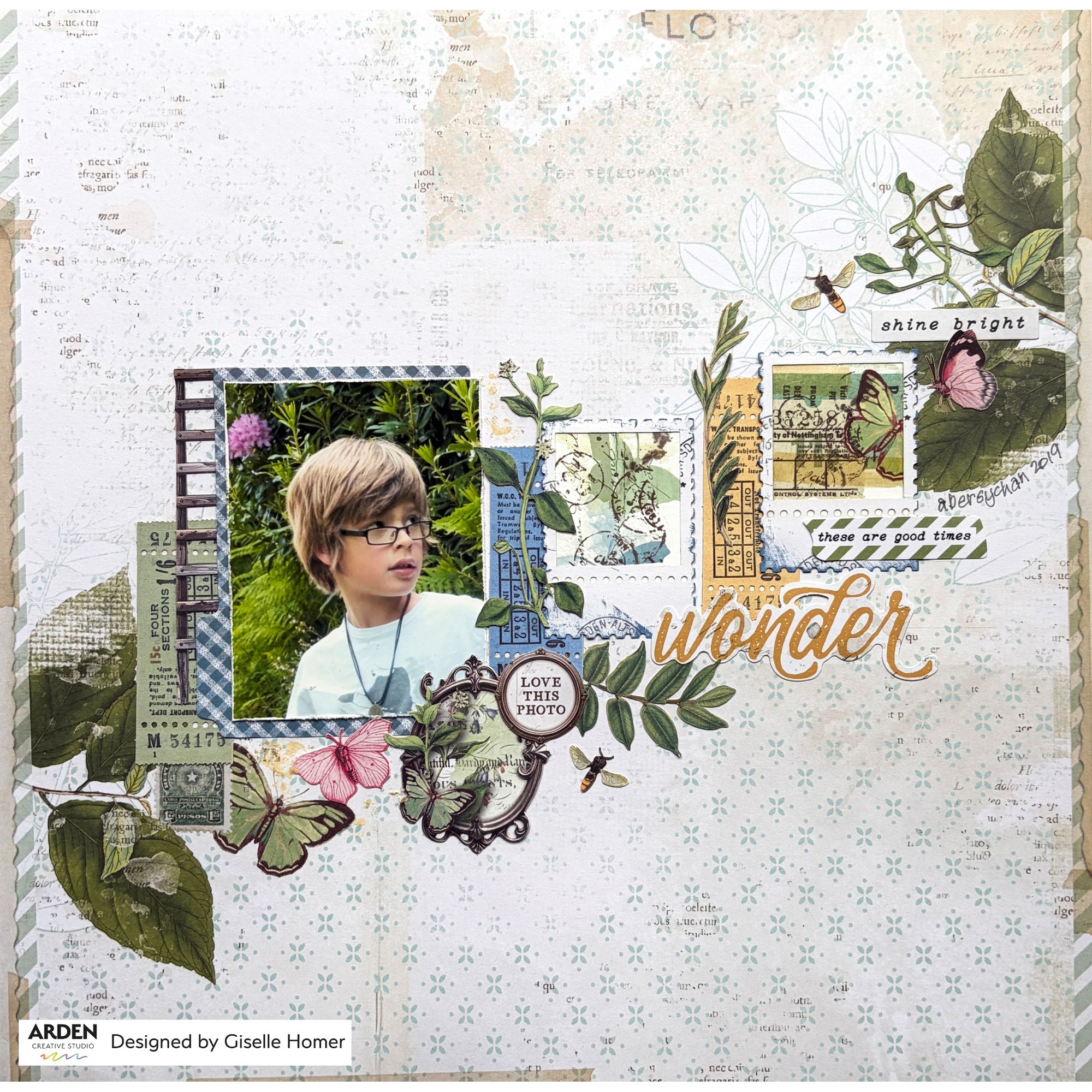 Arden Creative Studio Maker Series Postage Sheet Die Set acscd0028 wonder
