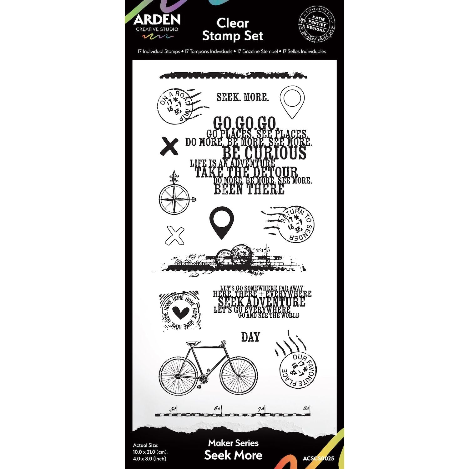 Arden Creative Studio Maker Series Seek More Clear Stamp Set acscs0025