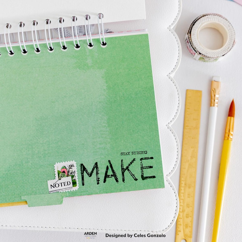 Arden Creative Studio Maker Series Sketchy Alpha Clear Stamp Set acscs0024 make