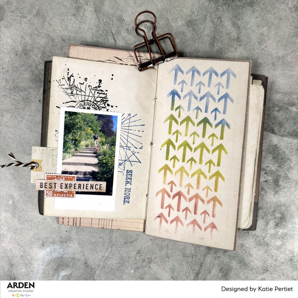 Arden Creative Studio Maker Series This Way 6x8 Stencil acsst0011 seek more
