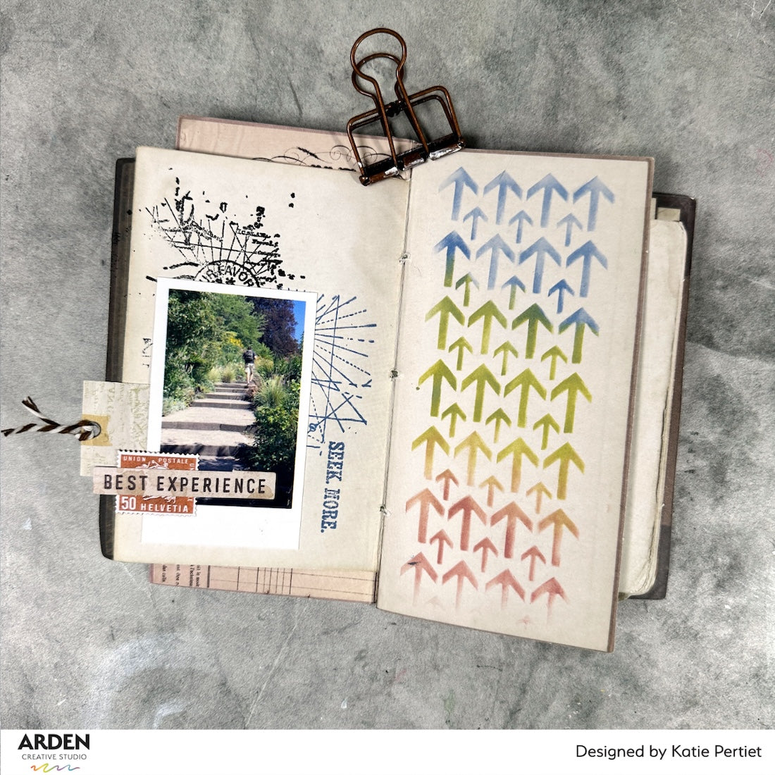 Arden Creative Studio Maker Series This Way 6x8 Stencil acsst0011 seek more