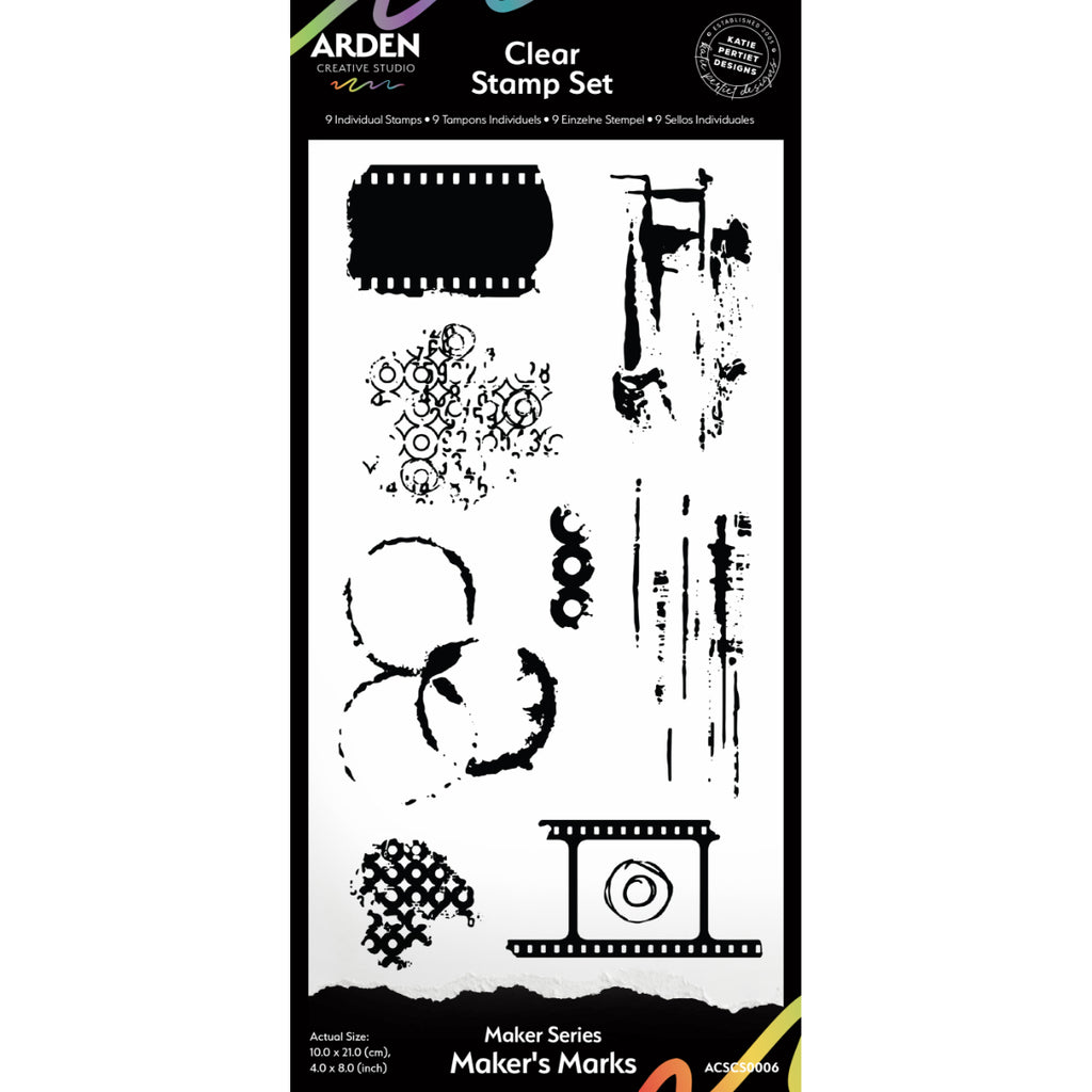 Arden Creative Studio Maker's Marks Clear Stamps acscs0006