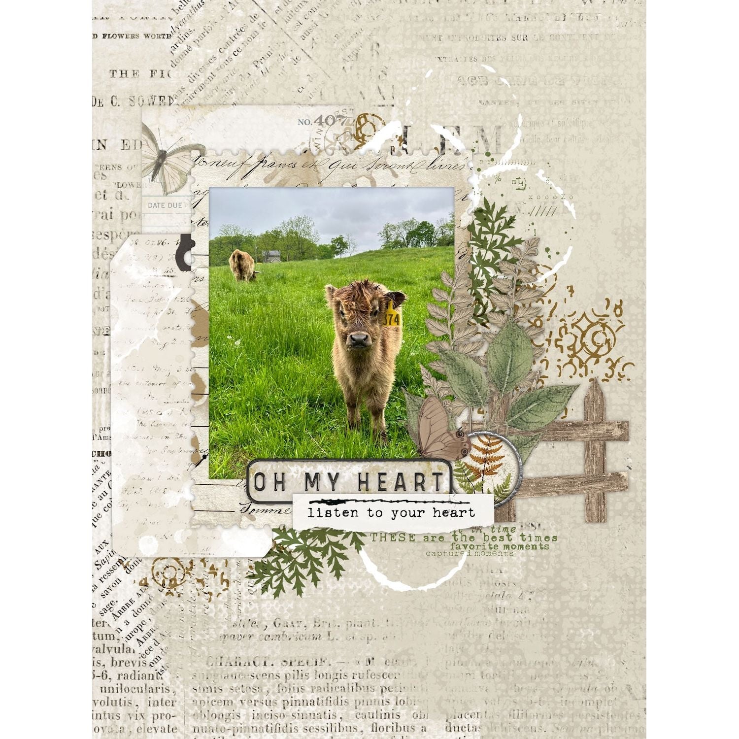 Arden Creative Studio Maker's Marks Clear Stamps acscs0006 heart 