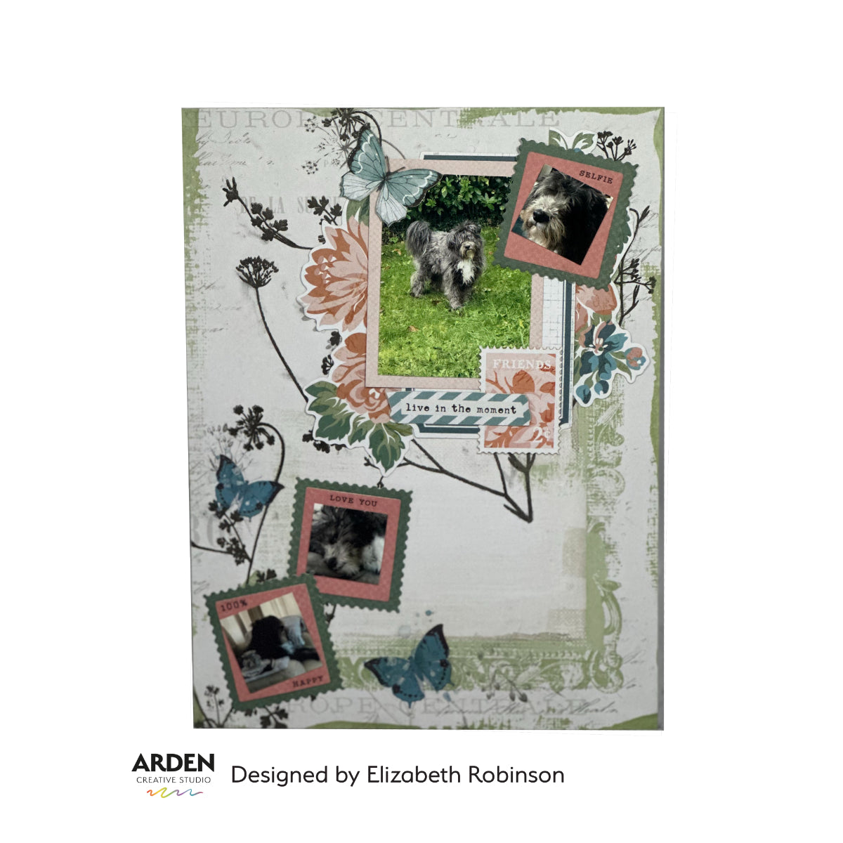Arden Creative Studio Page Starters Laser Cuts acslc0003 dog