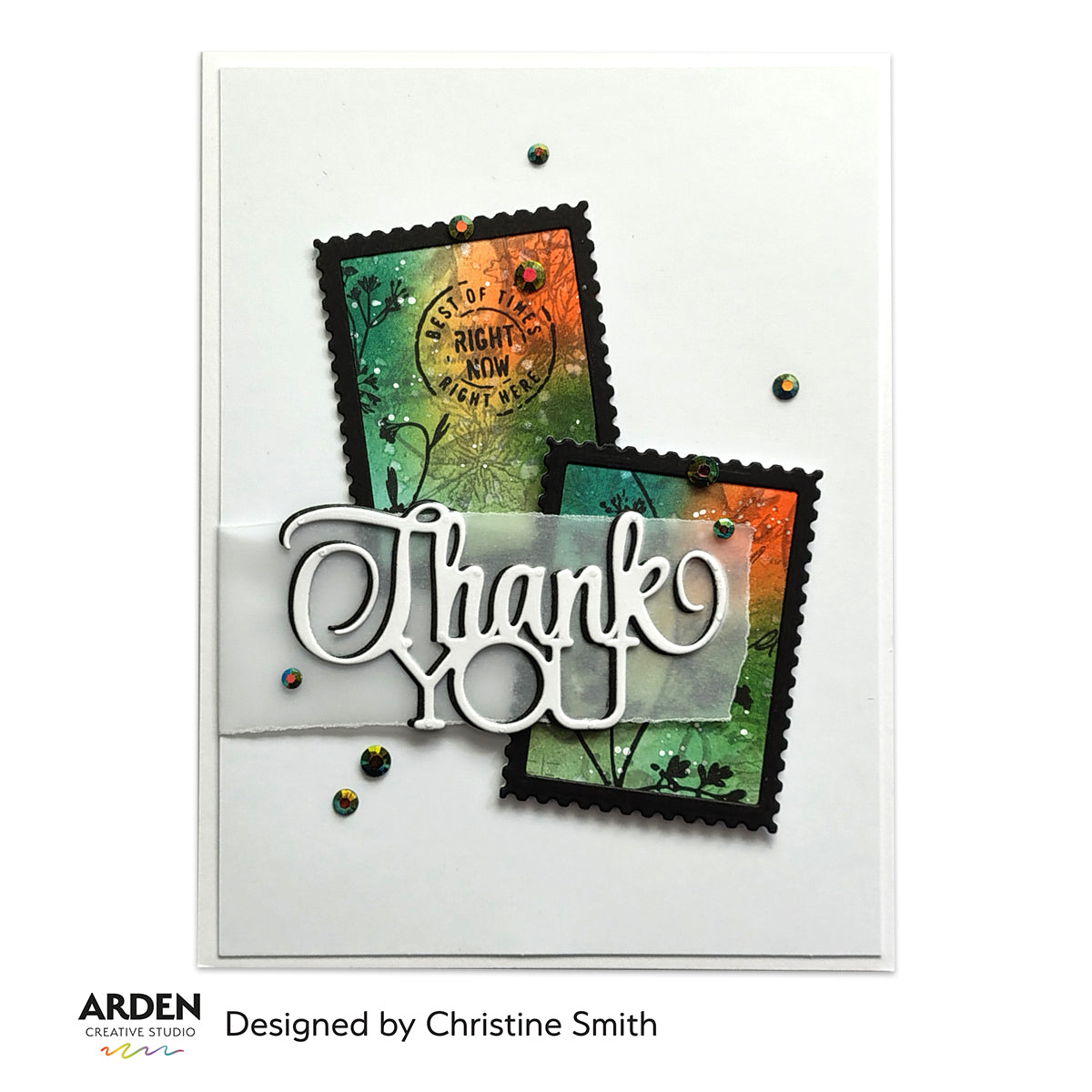 Arden Creative Studio Postage Essentials 01 Die Set acscd0006 thank you