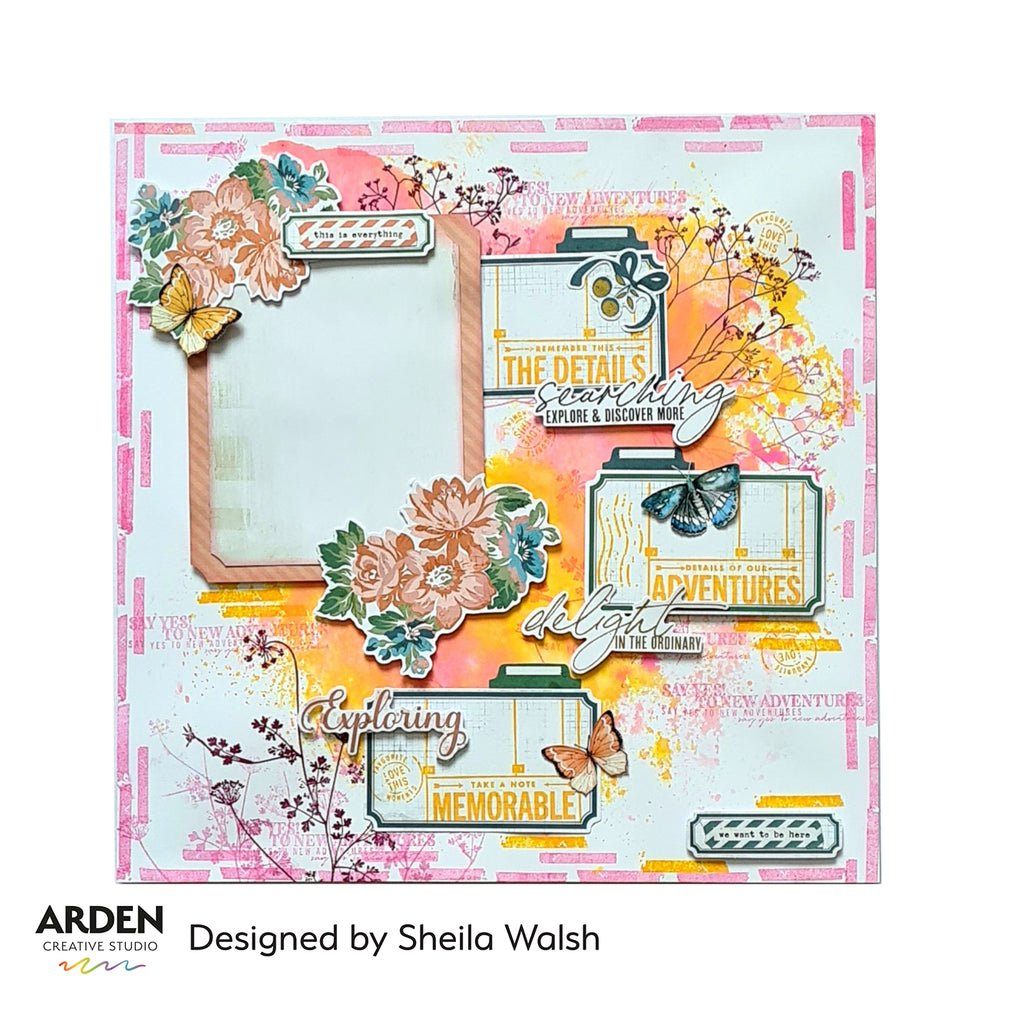 Arden Creative Studio Postmarked Adventures Clear Stamps acscs0009 delight