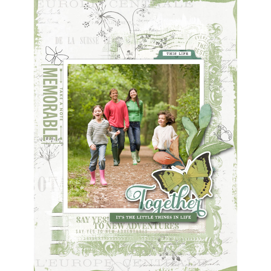 Arden Creative Studio Postmarked Adventures Clear Stamps acscs0009 together